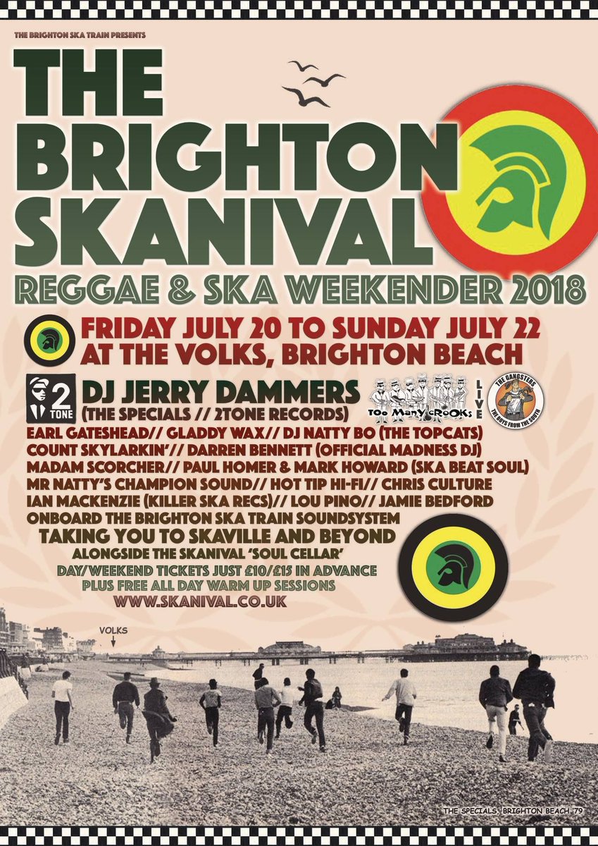 Skanival's tweet photo. YOUR WEEKEND SORTED!
The #Brighton #Skanival #Weekender 2018! #Fri20July / #Sat21July / #Sun22July @VolksClubandBar | Brighton's bossest #reggae bash of the year ~ taking you to #skaville ...and beyond! Information &amp; tickets >> https://t.co/eslyaLbCHj https://t.co/Qaz2sAQN9J