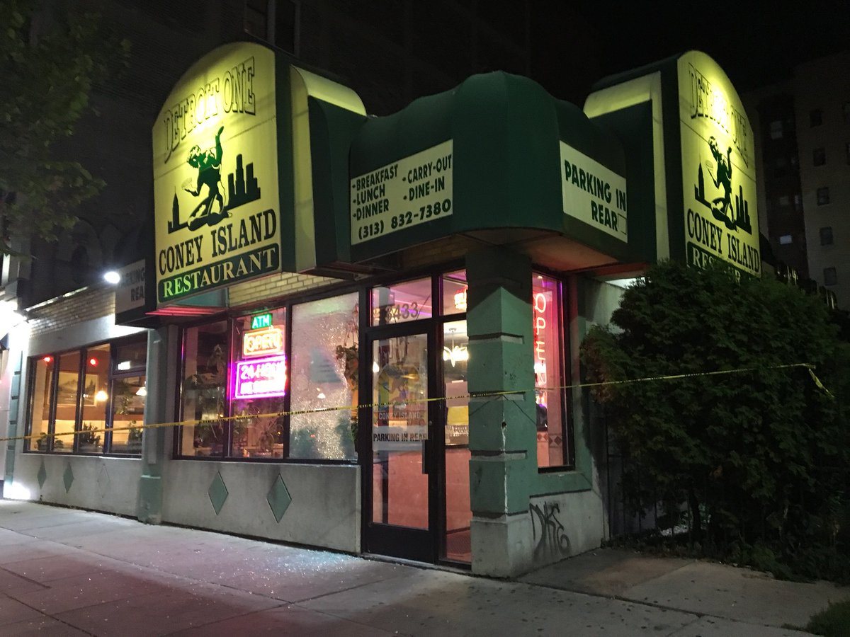 Mike Campbell On Twitter 1 Person Shot At Detroit One Coney Island Restaurant In Midtown Dpd Searching For Male Who Ran And Second Who Left After Driving Victim To Hospital Report Is