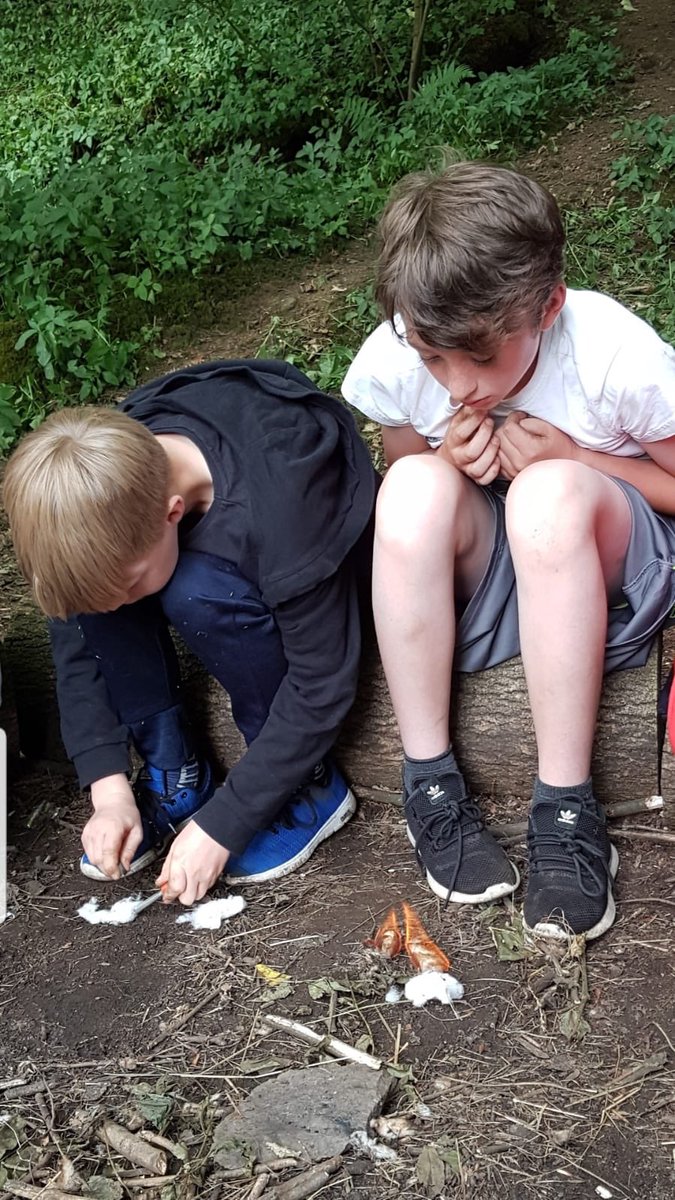 SConcannon4's tweet photo. Making fire! 🔥 #survivalskills @Rachel1Pars @EPSElton https://t.co/Fh1x85Fhv1