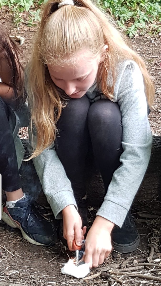 SConcannon4's tweet photo. Making fire! 🔥 #survivalskills @Rachel1Pars @EPSElton https://t.co/Fh1x85Fhv1