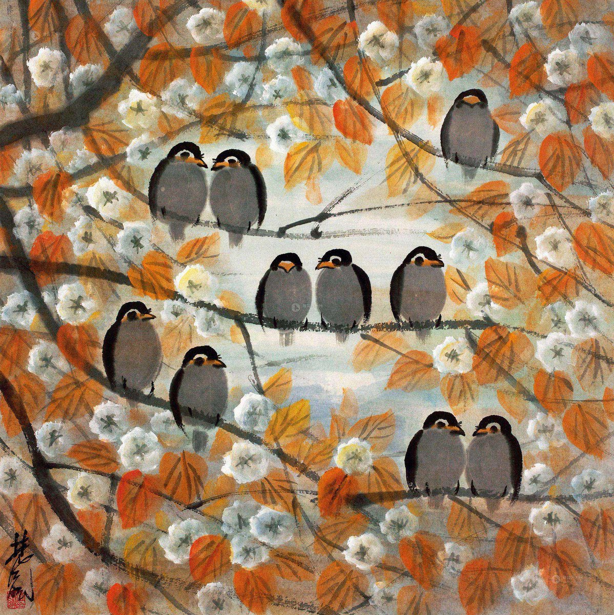 Lin Fengmian (1900–1991) birds