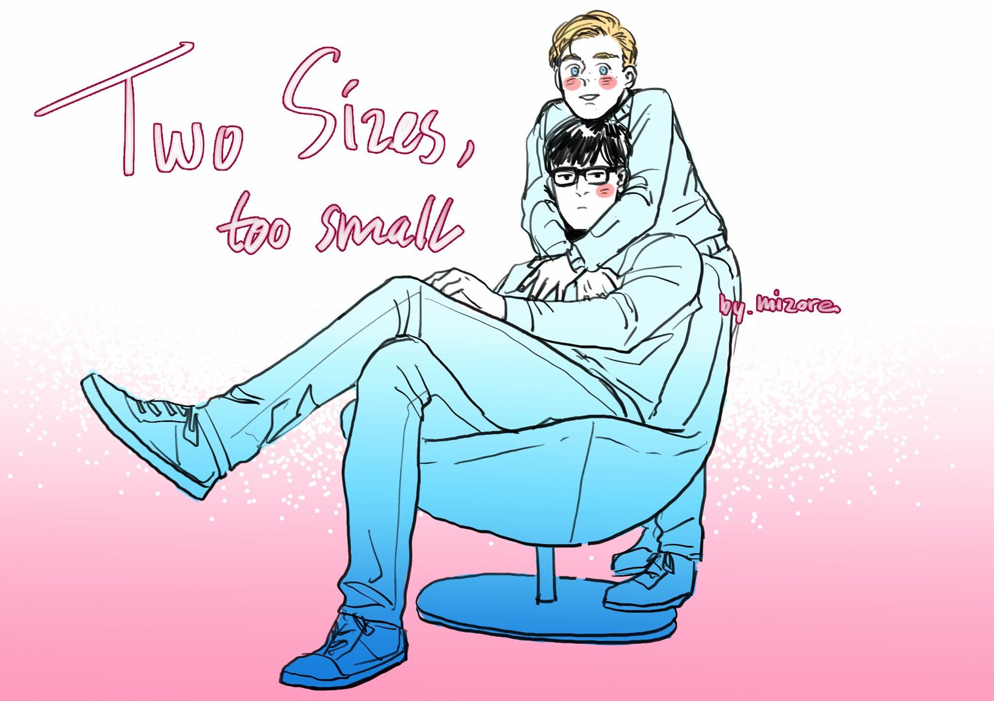 Two Size Too Small Manga m i z o ✨Comifuro-B60✨ on X: "[Two Sizes, too small] it's my original BL  comic that's on going at webtoon & tapas. Feel free to read them and let me  know