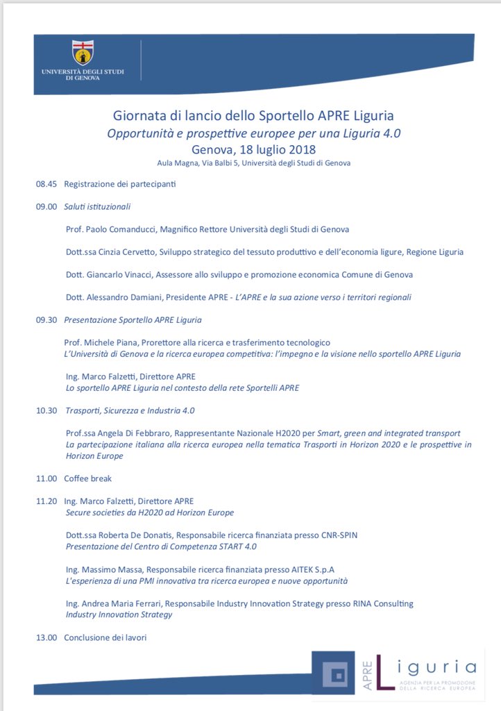 michelataxistro's tweet photo. Si parla di #security #industria #poli #CdC #start40 e #Pmi innovative
Questa è seconda parte dei temi affrontati al lancio dello sportello #APRELiguria presso @UniGenova
Felice che a riequilibrare ‘tavolo’ di cravatte ci sia #Robertadedonatis su #CentrodiCompetenza @StampaCnr https://t.co/ReArliCFKd