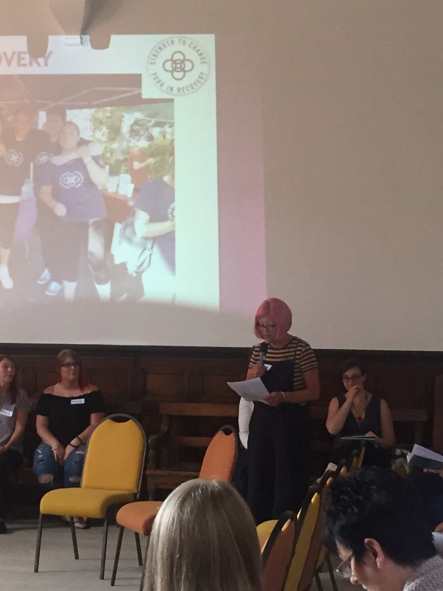 YORKinRECOVERY's tweet photo. The city hub is a big part of the recovery community, Lys talking about how this as developed over the years #yorkinrecovery #strengthtochange @ChangingLives__ @CityofYork @SpectrumCIC @YorWellbeing @LordMayorYork @RachaelMaskell @YorkStJohn @PHE_YorksHumber @FAVORUK https://t.co/N2haXTrJxf