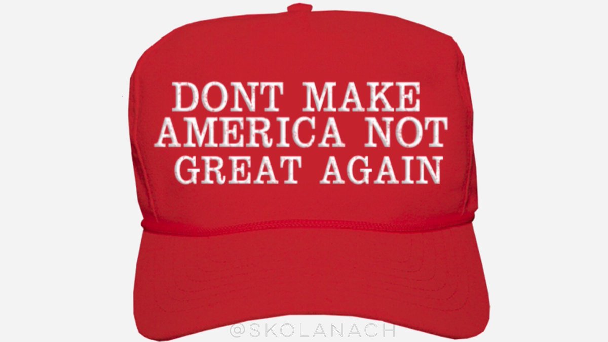 AynRandPaulRyan's tweet photo. @realDonaldTrump Your #wouldnt fiasco was super dumb, even for you.
Here, we got you a new hat.
#WednesdayWisdom https://t.co/YxzkQxR7FM