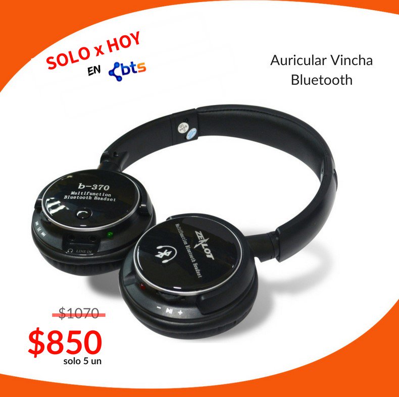 technobluetooth's tweet image. 🎉SOLO X HOY EN BTS!!!🤪Auricular Vincha Bluetooth 🎶B 370🎶$850🎉
🤩Precio de Regalo  en las primeras 5 unidades😄
Encontralo en Mercado Libre 👉🏼Dale Click &amp;gt;
articulo.mercadolibre.com.ar/MLA-652315221-…