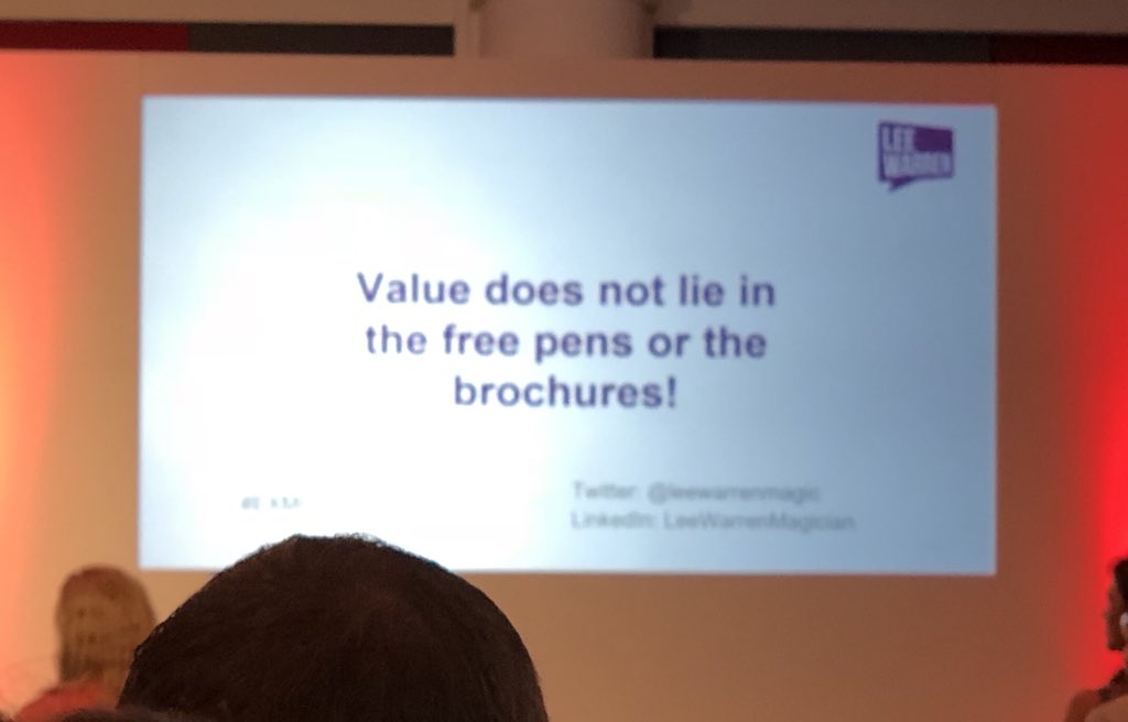 Bosleja's tweet photo. Brilliant presentation from @LeeWarrenMagic this morning at #exmc! #HAMPIE https://t.co/yNTfVWx3E4