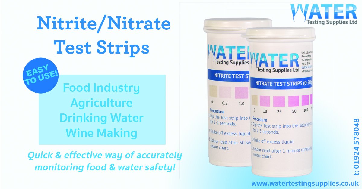 WaterTestingUK's tweet image. #nitrate &amp;amp; #nitrite #test #strips easy to use fuss free! bit.ly/2Jz1eNt
#agriculture #farming #farmer #soil #fish #aquarium #fishtank #wine #food #foodies #foodindustry #restaurant