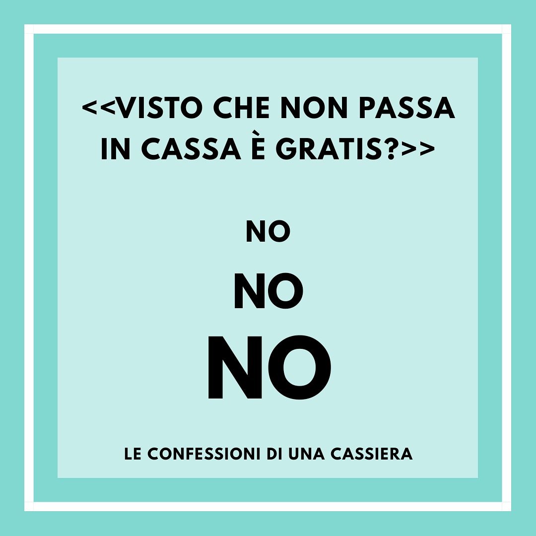 ConfeCass's tweet image. No
Not
Nien

#leconfessionidiunacassiera #gratis #commessi #cassiera #supermercato