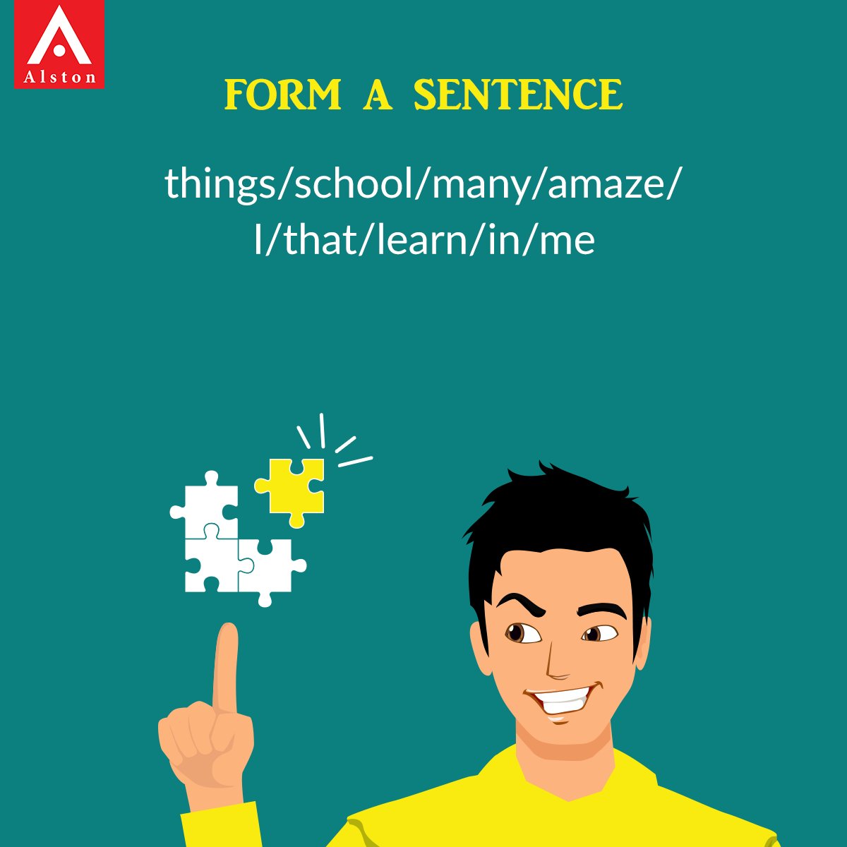 Rearrange the given words to form a sentence. Comment your answers below! #JumbledSentences