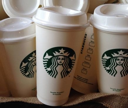 starbucksfirst's tweet photo. Here at #starbucks we're commited to environmental sustainability and reducing our global footprint.

You can play your part by purchasing one of our reusable cups for just £1, and each time you use it we'll give you 25p off your drink! 

#environment
#Sustainability #coffeecup https://t.co/y9bfbzQykS