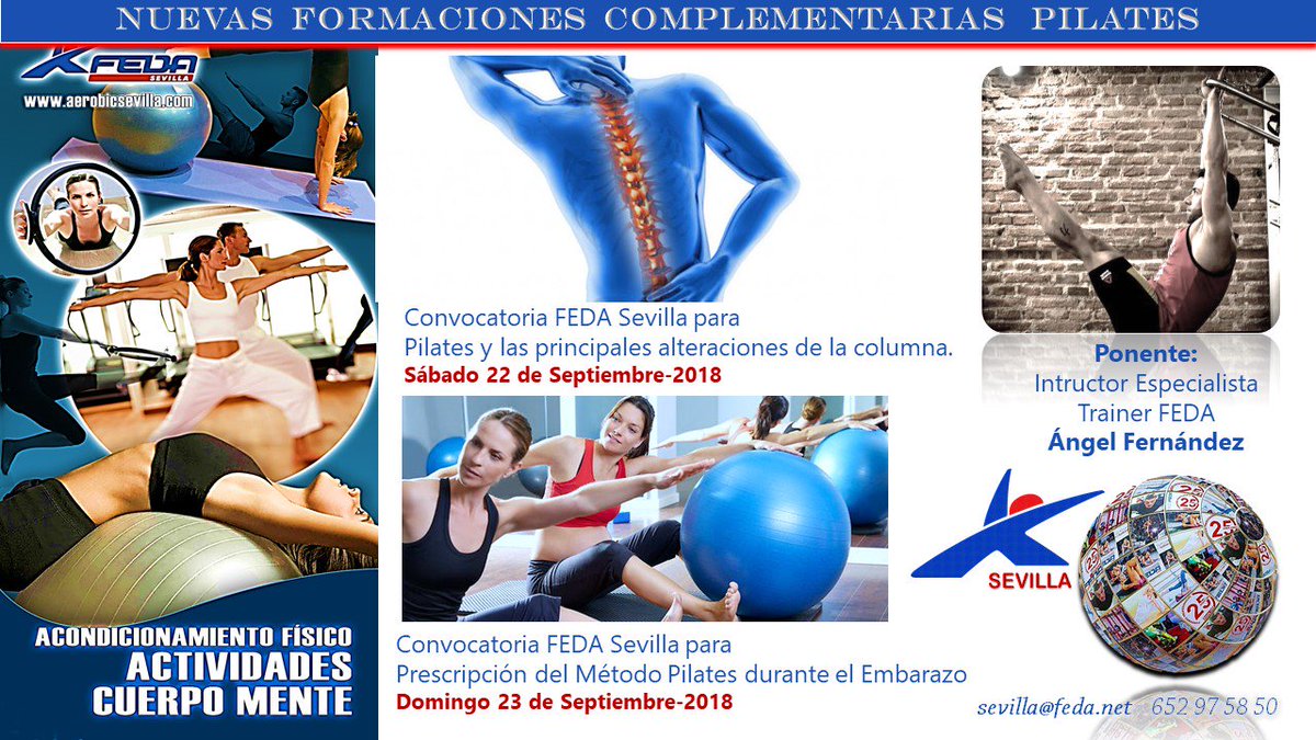fedasevilla's tweet image. ¡Abierto Plazo de Inscripciones! para las formaciones en #pilates .
Comenzamos con la #formacioncomplementaria y especializada en Pilates Espalda y Pilates Embarazada.
📌 22 y 23 de Septiembre-2018
➕ INFO: sevilla@feda.net + 652 97 58 50
💻 feda.net/delegacion/sev…
#YoSoyFEDA