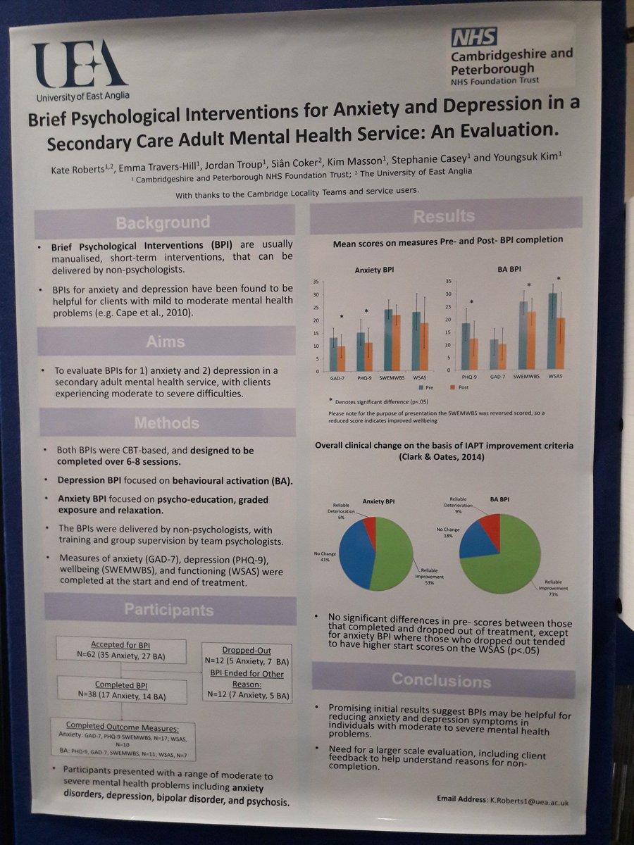 KateRoberts28's tweet photo. All set at #BABCP2018 https://t.co/pp3hQjWT7T