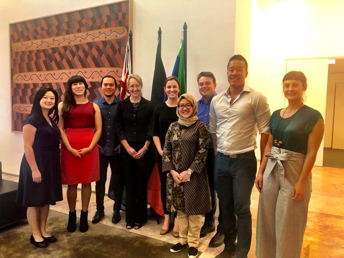 Great to share lunch with Ambassador Jane Duke at the Australian Mission to ASEAN today in Jakarta to follow up after the @ASEANinAus Summit earlier in the year. Loved the Ambassador’s candor and her insights into ASEAN processes and outcomes. #A2ELP