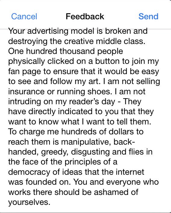RealIainSThomas's tweet photo. Today, @facebook asked if I thought they were “a force for good.” I disagreed and added a comment. https://t.co/BdOqAO0MmO