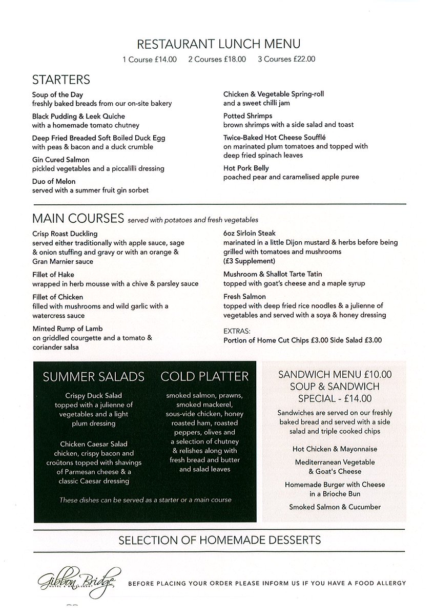 gibbonbridge's tweet photo. Dine with us and enjoy delicious, freshly made food, great service and first class surroundings.
@VisitLancashire #RibbleValley #Clitheroe #Dining #Longridge #Chipping https://t.co/ruUPKbLsyP