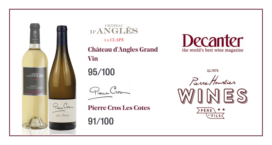 2 of our wines have made it in <a href="/Decanter/">Decanter</a>​'s Top 30 Languedoc Summer White Wines! Our <a href="/chateaudangles/">Château d'Anglès</a> Grand Vin scored a massive 95/100 and our <a href="/VinsPierreCros/">Pierre Cros</a>  Les Costes scored a wonderful 91/100.
Chateau d'Angles: goo.gl/jDuiVa
Pierre Cros: goo.gl/Z9Y9dV