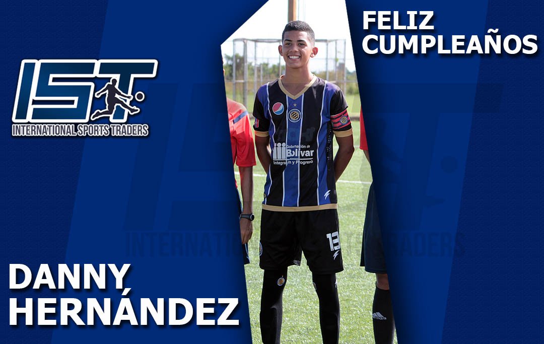 ISportsTraders's tweet photo. Hoy(18/07) nos complace saludar a nuestro #TalentoIST Danny Hernández, de a @MinerosGuayana ⚽; quien arriba 17 años de edad ¡Feliz cumpleaños Danny 🎂🎁🎉! https://t.co/zt7cPuNhxI