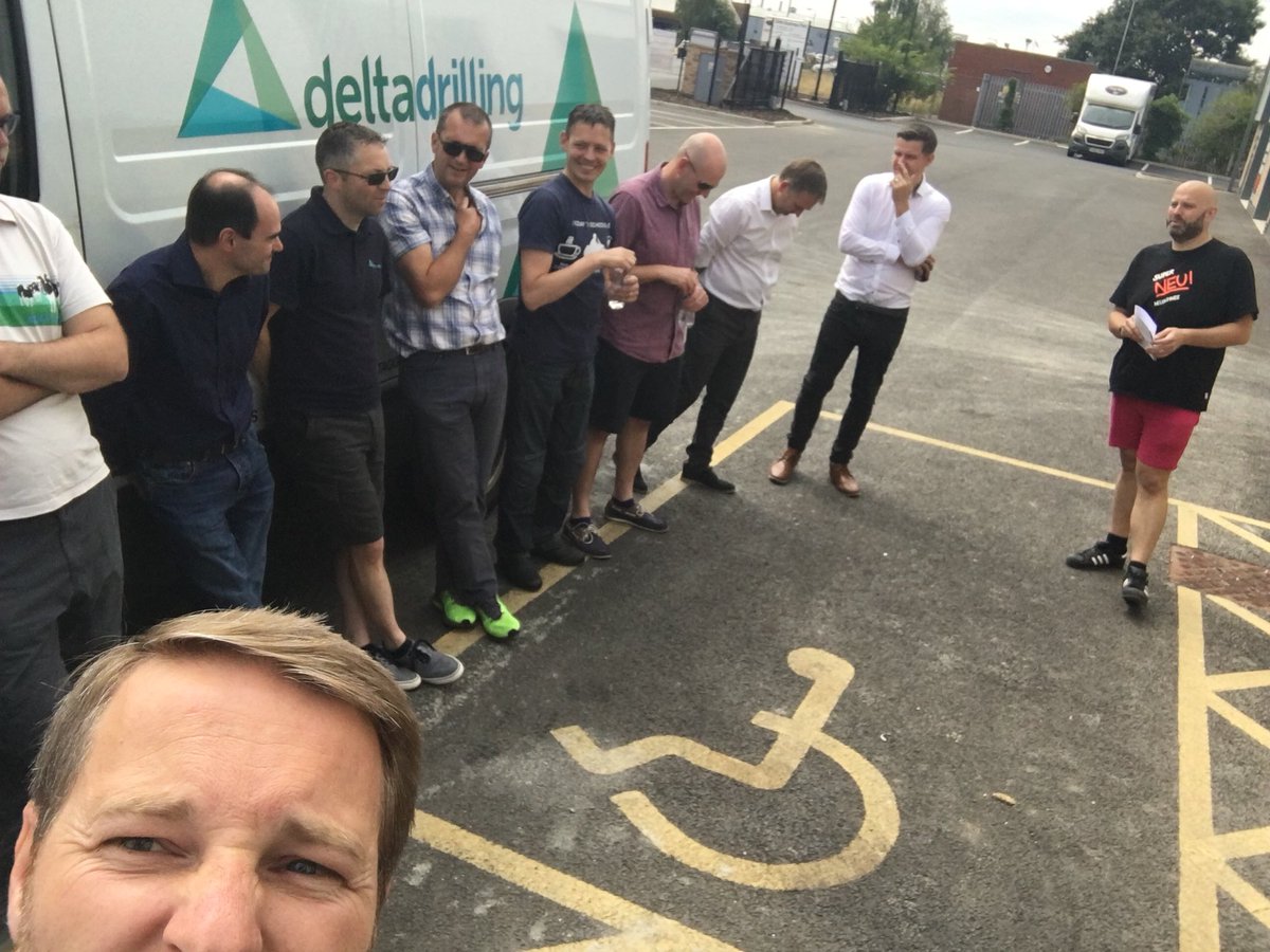paulbevolve's tweet image. @DeltaSimons summer party day but first #seniormanagement #meetng down at our @stirlindev built drilling unit