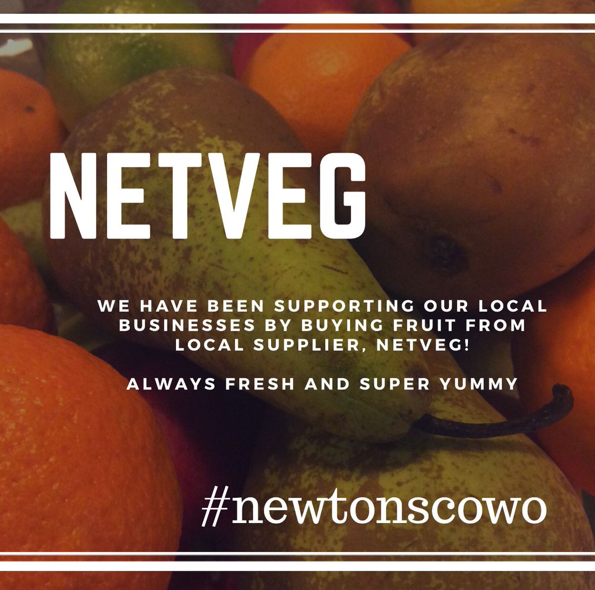 NewtonsCoWo's tweet photo. We love supporting local businesses here at Newtons! That’s we have @netvegltd supplying our co-workers with fresh fruit and milk! #eatfresh #anappleadaygivesnewtontherespecthedeserves https://t.co/Iz2s0jBLhb