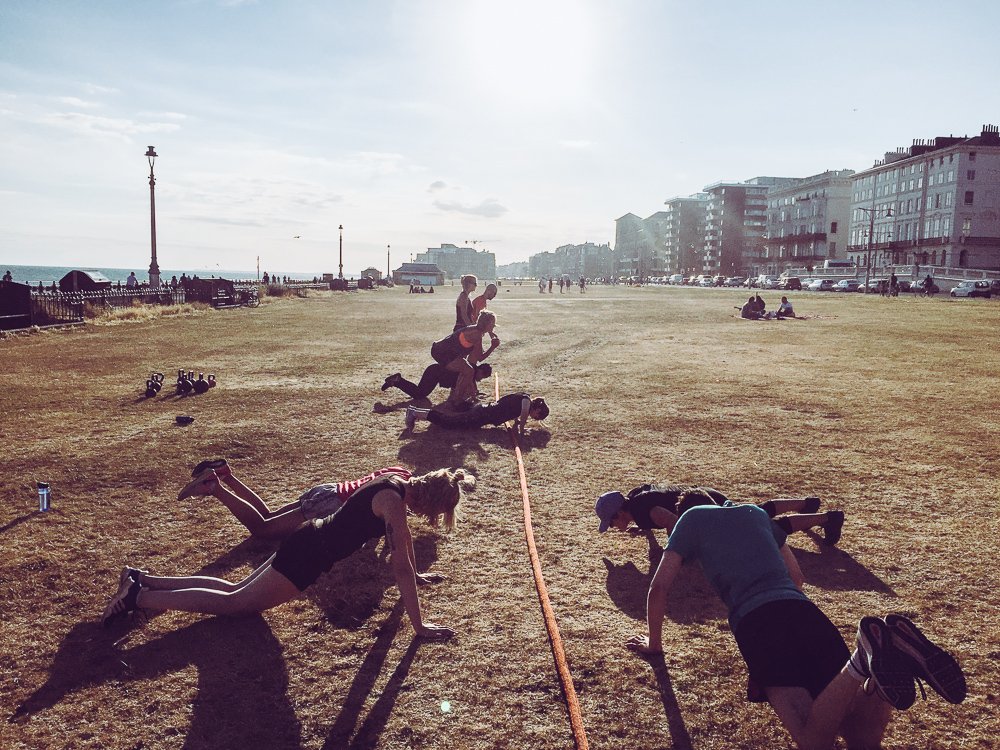 StrideFit's tweet image. Our summer Hove Lawns crew is getting strong! Love watching these guys take on a tough team challenge with no grumbles (well almost… ahem James) and motivate each other to crack on and win :)
-
-
#sunshineandsprints #stridefit #summer #seaside #bootcamp #hove #brighton