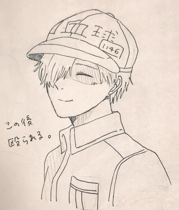 3巻の白血球が可愛かったので落書き 