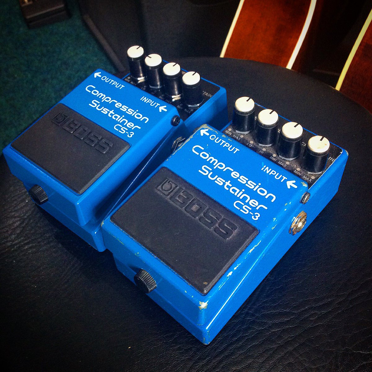 bandboxwales's tweet photo. A heavily #toured & #gigged #boss #cs3 has recently joined our #preloved section in store! Here’s a photo of it telling one of it’s #younger #siblings about #lifeontheroad
#bandboxwales #bandbox #musicshop #musicstore #compactpedals #stompbox #music #gearporn #guitarnerd https://t.co/7of4kXosOq