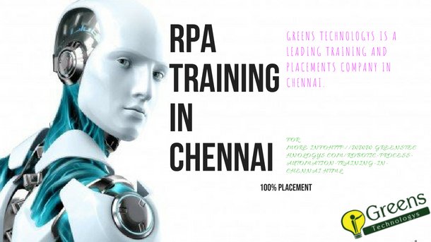 hariraj16025330's tweet image. #GreensTechnology #RoboticProcessAutomationtraining in #Chennai will make you an expert in #RPA tools on #BluePrism, #Automation Anywhere, #UIPath, #WorkFusion, #OpenSpan, #VisualCron, #SyntBots, #Softomotive, Leo Robotic Process Automation.