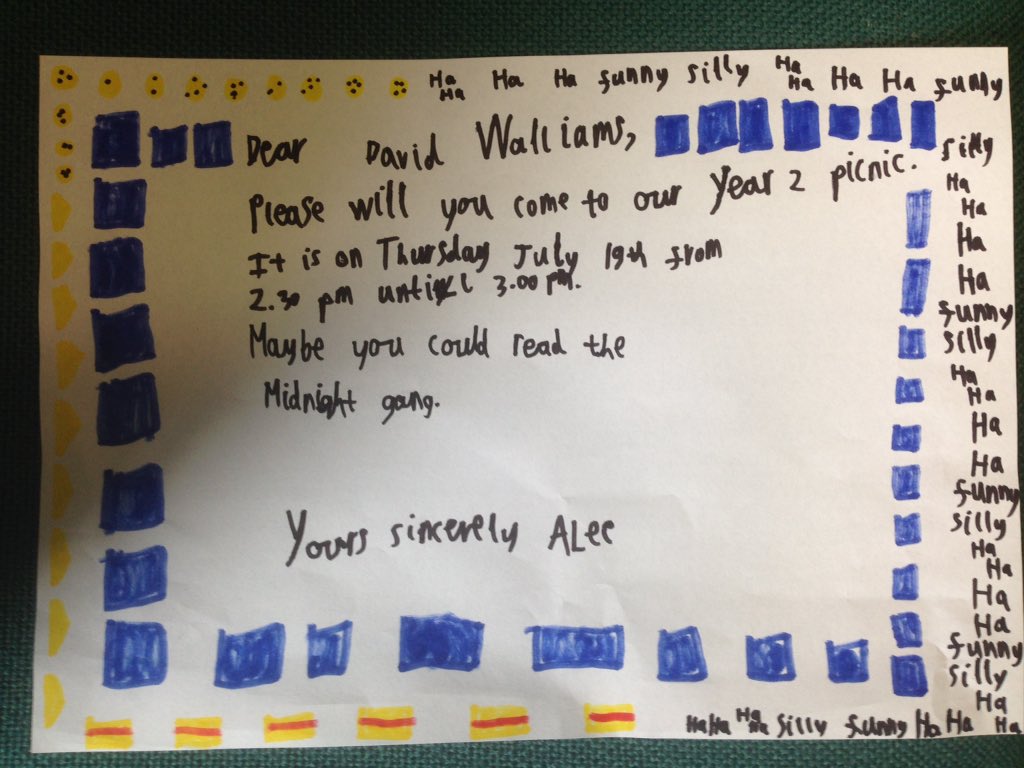 Strathmore School (@strathmoreins) on Twitter photo It's our year 2 leavers picnic tomorrow <a href="/davidwalliams/">David Walliams HQ</a> sorry about the late invitation - can you make it? It's our year 2 leavers picnic tomorrow <a href="/davidwalliams/">David Walliams HQ</a> sorry about the late invitation - can you make it?