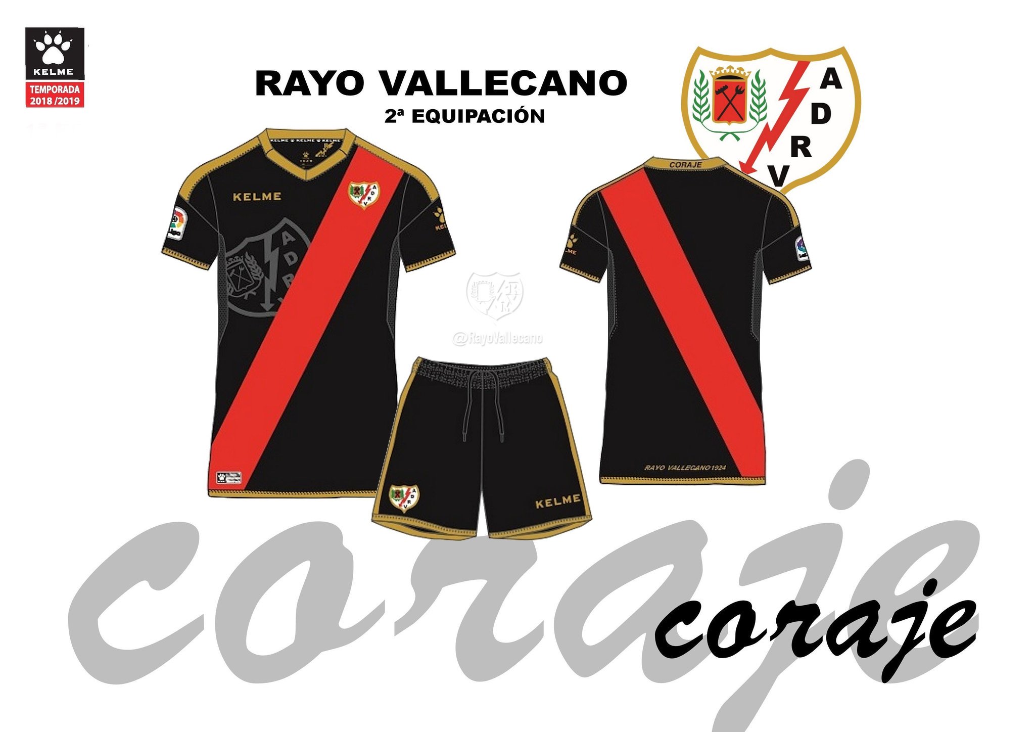 camiseta de rayo vallecano