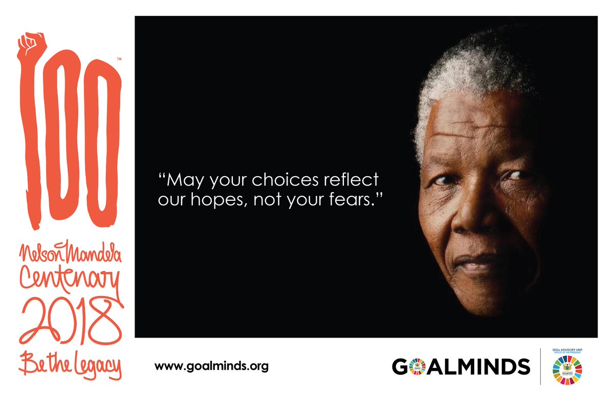 SDGsPresidency's tweet photo. It's #NelsonMandelaDay! He has inspired us to push for #1ActionAgainstPoverty #5GenderEquality #16Peace #10ReducedInequality #8Economicgrowth and more! He shared powerful game changing nuggets of wisdom. #Mandela100 #BeTheLegacy #SDGs2030 #GoalMinds https://t.co/gWyOQWqLF9