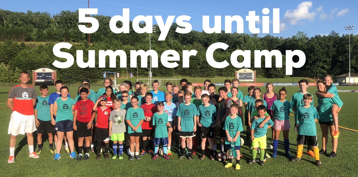 AGSoccerAcademy's tweet photo. Our Summer Camp is just 5️⃣ days away!!

See full details at https://t.co/i4UyNWOIZl

📆 July 23, 24, 25
⏰ 9am - 12pm
📍 Liberty University
👫 Boys &amp; Girls aged 5-18 https://t.co/f6BZFa3Vae