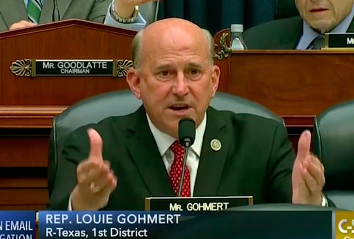 Pr_Semanticist's tweet photo. Republican Texas @replouiegohmert Louie Gohmer is my new Politically Incorrect Right wing role model lol he asked Peter Strzok if he looked into his "wife's eye and lied to her about Lisa Page." In the same way he's lying to congress #Boom #Truth💣 https://t.co/0hHYYki6zY