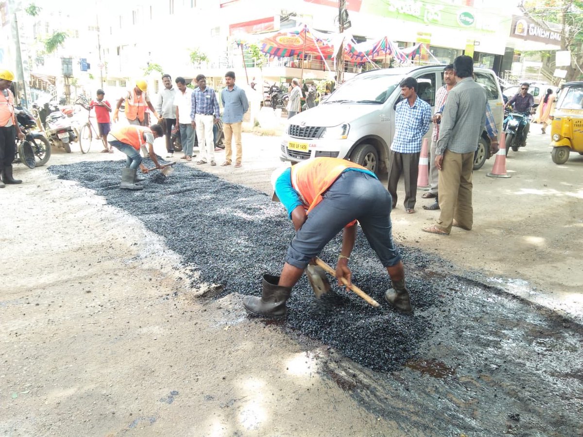 Sir,<a href="/GHMCOnline/">GHMC</a> 
BT patch work taken up at bhatiya bakery lane
Ward 134 of Alwal circle.