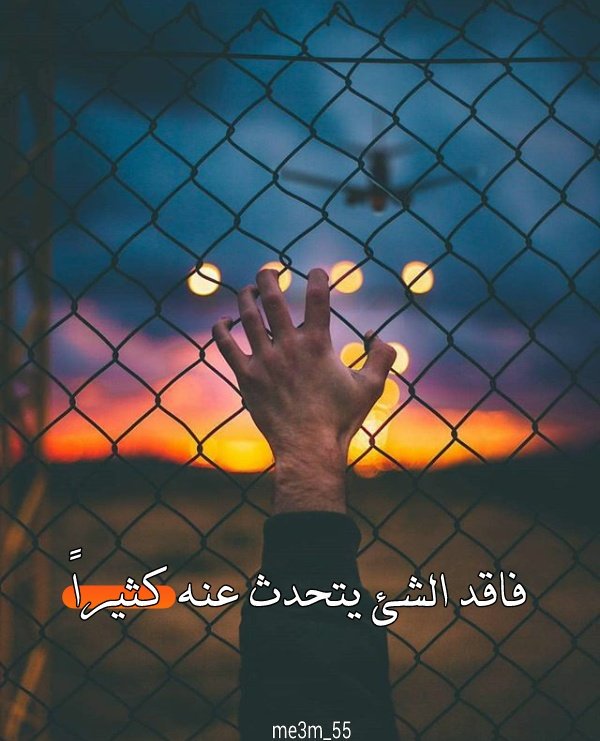 فاقد الشئ يتحدث عنه كثيرا