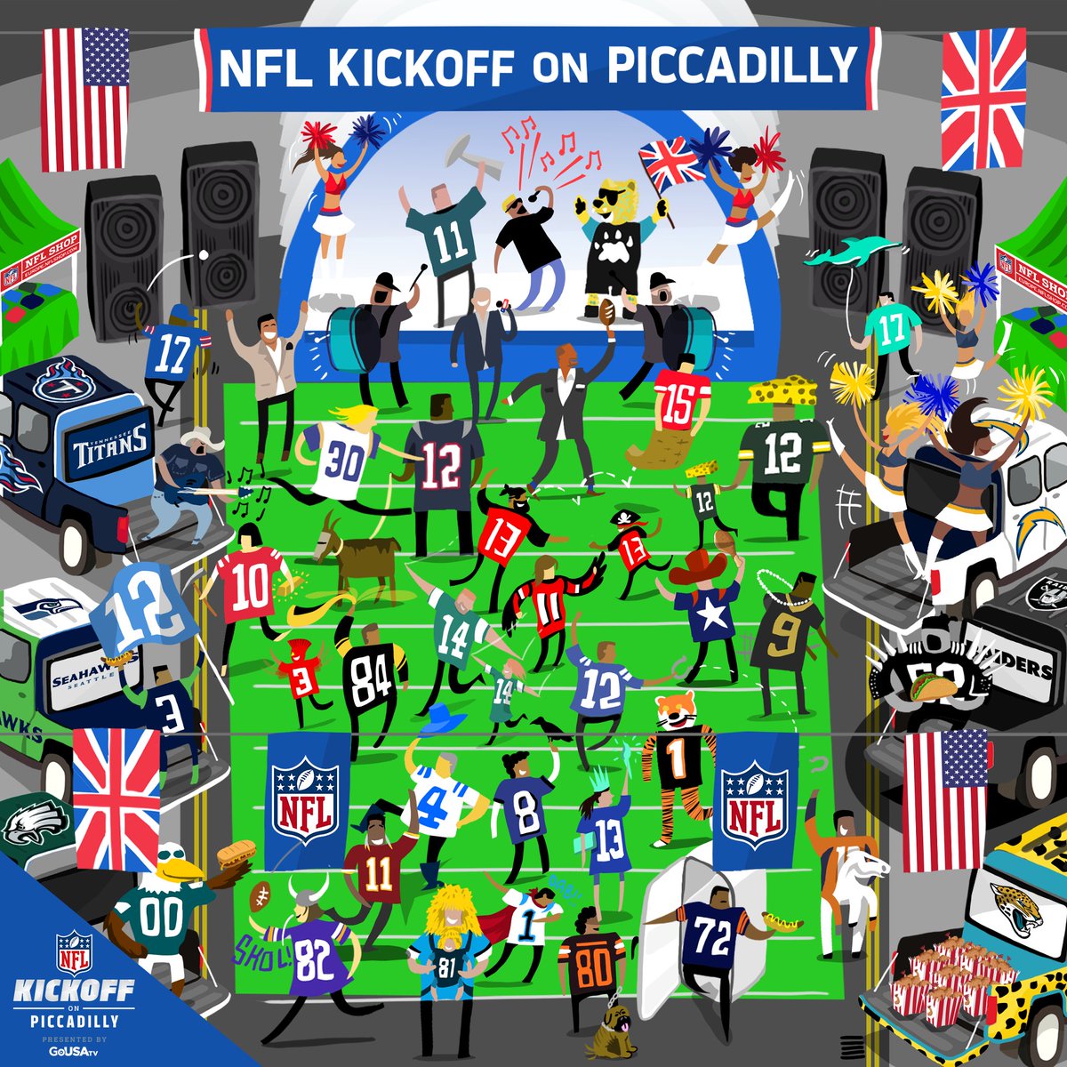 NFLUKIRE's tweet photo. 🚨ANNOUNCEMENT 🚨

On Saturday 8th September, we’re celebrating the NFL season with #NFLKickoff on Piccadilly! 🇬🇧

Piccadilly will become a hub of NFL and entertainment activities! 🏈

Mark your diary, wear your team colours and get ready for a party 🎊

https://t.co/X70XOk9q3b https://t.co/mEguwif9Cf