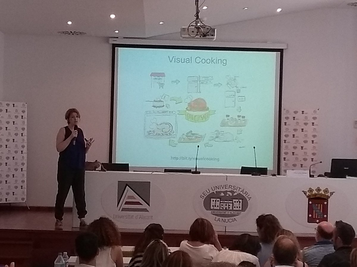 NievesSRozas's tweet image. Ver, mirar, mostrar e imaginar #VisualThinking Genial #VisualCooking muy apetecible a estas horas del mediodía 😋 #ClaraCordero @AgoraAbierta ayudando a despertar nuestra creatividad #MAiAA_LaNucia @SeuLaNuciaUA @UA_Universidad