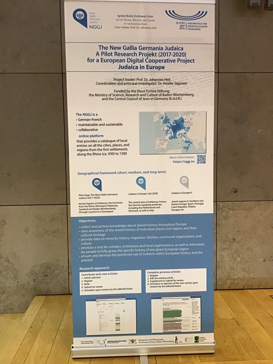 dg_history's tweet photo. #EAJS2018, great panel on the New Gallia-Germania Judaica https://t.co/20b5A7nxmn, a European interactive digital encyclopedia providing information on cities, places, and regions within the German-speaking world @NGGJ_HD https://t.co/BmhBbAaGx0