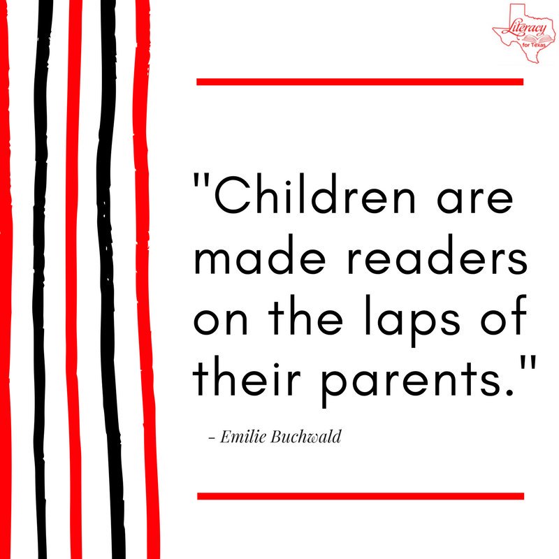 LiteracyForTX's tweet photo. Reading aloud every day puts kids 1 yr ahead, no matter their background! #TLChat #SummerReading https://t.co/FFn2d3X7B8