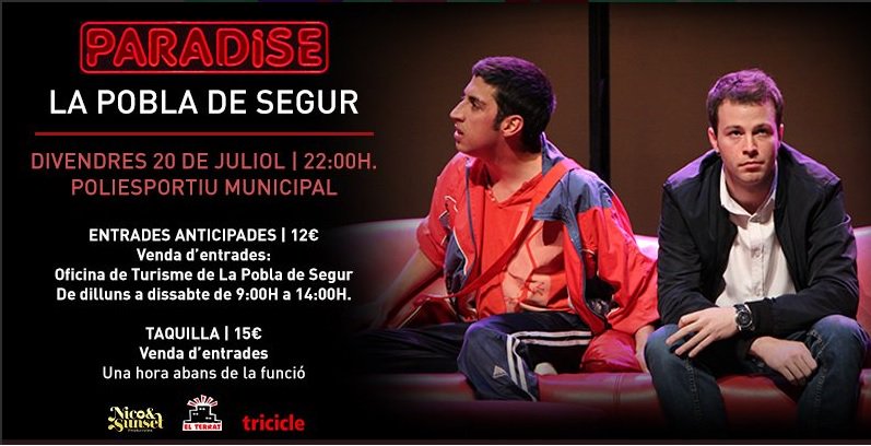PallarsJove's tweet photo. A @PallarsJove  Tenim moltes ganes de..... PARADISE!!! Encara no tens la teva entrada?! 🎟️ Aquest divendres per la #fmpobla!! Poques entrades, afanyaaaaaa't! 🎉🔝@lapobladesegur https://t.co/kMN264JGEV