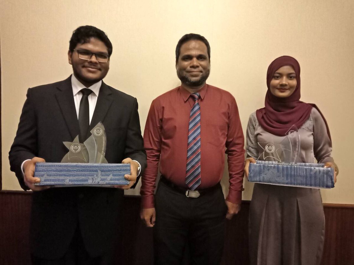Gateway International School Maldives (@gatewaymaldives) on Twitter photo Congratulations
Aishath Basma, Hamna Muaawiyath and Azzam Assad Musthafa for achieving top Achievers Award 2017. We are proud of you all. <a href="/Dr_AhmedZiyad/">Dr.Ahmed Ziyad زياد</a> <a href="/aishathshiham/">Aishath Shiham</a> <a href="/UfaaMv/">Ufaa MoE</a> <a href="/tvmaldives/">Television Maldives</a> Congratulations
Aishath Basma, Hamna Muaawiyath and Azzam Assad Musthafa for achieving top Achievers Award 2017. We are proud of you all. <a href="/Dr_AhmedZiyad/">Dr.Ahmed Ziyad زياد</a> <a href="/aishathshiham/">Aishath Shiham</a> <a href="/UfaaMv/">Ufaa MoE</a> <a href="/tvmaldives/">Television Maldives</a>