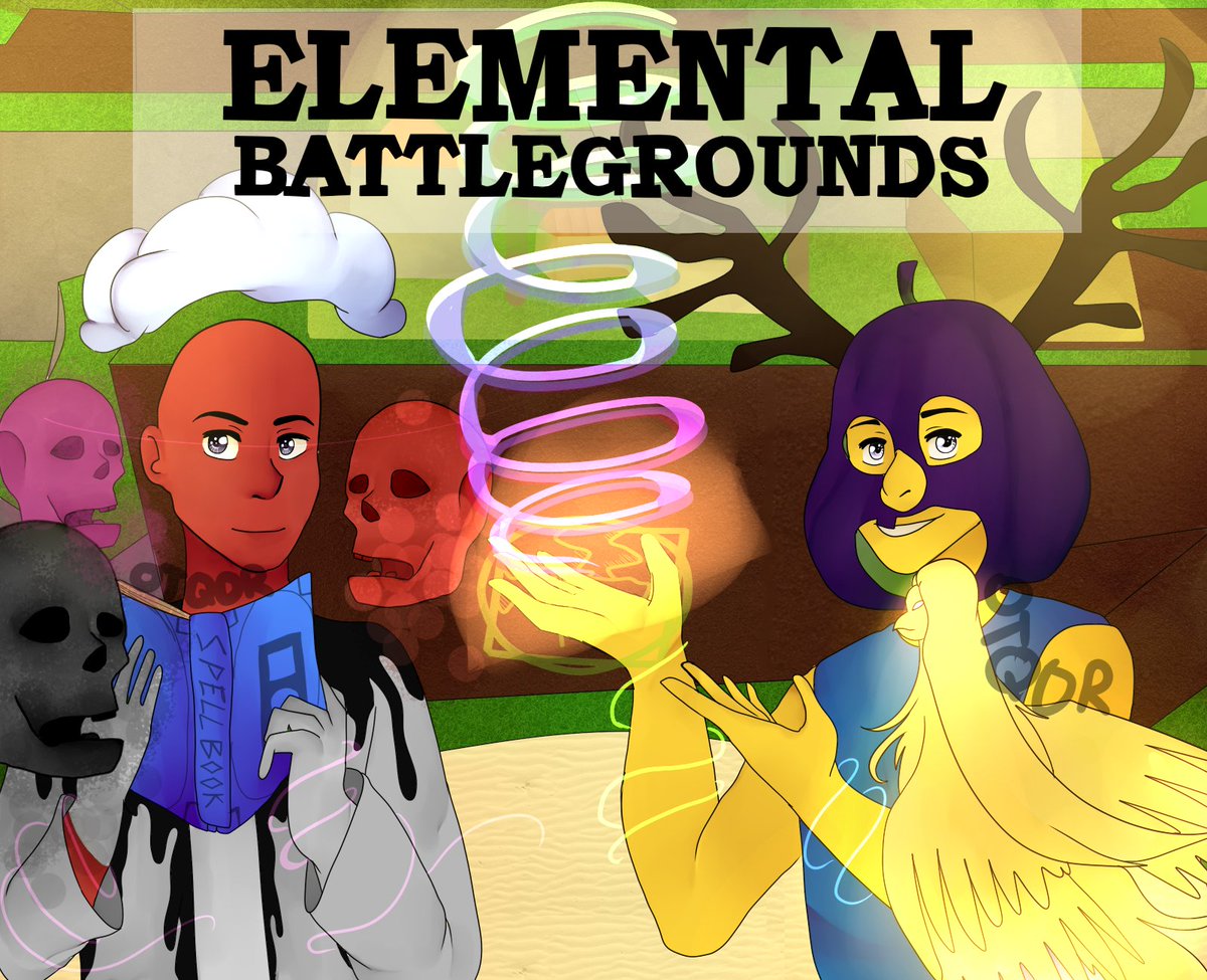 Obeythequeenofrandom On Twitter Oh Look An Elemental Battlegrounds Fanart Hope You Guys Like It I Really Enjoy Ebg And I Met Awesome Peeps Bc Of It It Took Me 14 Hours - roblox elemental battlegrounds best spell reddit