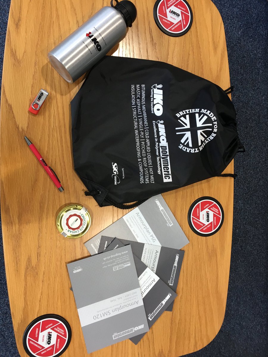 #Roofing #Singleply #hotmelt Goody bags are ready, we are looking forward to welcoming our visitors from #SirRobertMcalpine