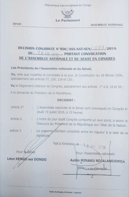 LE POUVOIR, L’OPPOSITION ; OÙ VA LE CONGO ? LE FCC, L’ARMÉE... ET OÙ SE TROUVE ALORS CE CONGO UNI ET DÉMOCRATIQUE, SOUVERAIN ET FORT, RESPONSABLE ET GAGNANT ??? DiYyOTiXUAAr3zS?format=jpg&name=small