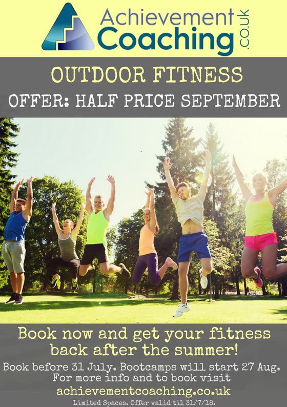 BOOTCAMP SPECIAL!

Book before the end of July and get September Bootcamps HALF PRICE! Bootcamps start back August 27th! 

More info here: achievementcoaching.co.uk/outdoorfitness, or send me an email at hello@achievementcoaching.co.uk 

#bootcamp #edinburgh #bruntsfield #bruntsfieldlinks #getfit