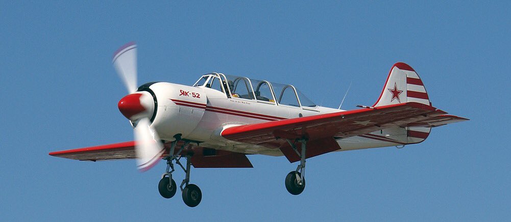 We can proudly say our 🌟STAR PRIZE🌟 for the Dambuster’s Ball raffle in aid of the fabulous <a href="/RAFBF/">RAF Benevolent Fund</a> will be a half hour flight in the amazing YAK 52 aircraft. Wow !!! 
Raffle tickets are exclusively available to Dambuster Ball ticket holders.