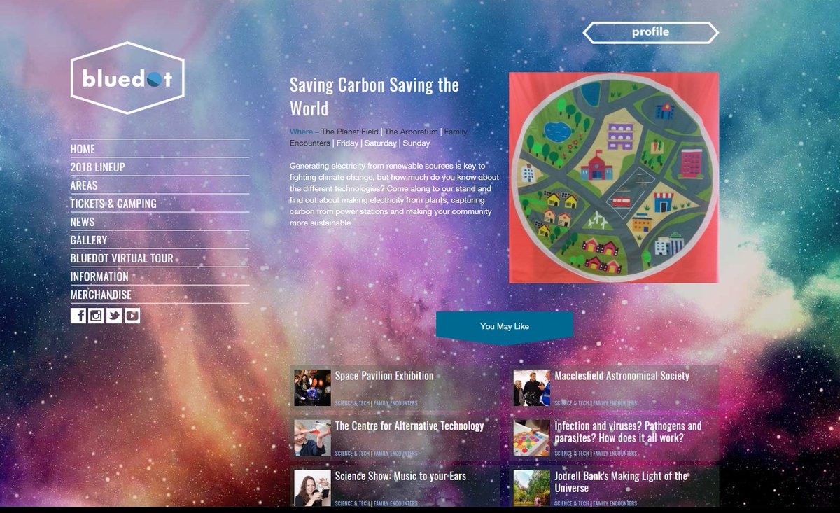 TyndallManc's tweet photo. Are you coming to @bluedotfestival? We are, too! 🎼👩🔬👨🔬🥰 Visit us at Planet Field @jodrellbank this wknd & let's talk #SavingCarbon #SavingtheWorld! Our researchers have prepared exciting activities on renewable energy, sustainable communities & capturing carbon. See you!! https://t.co/s8xJK32lWU