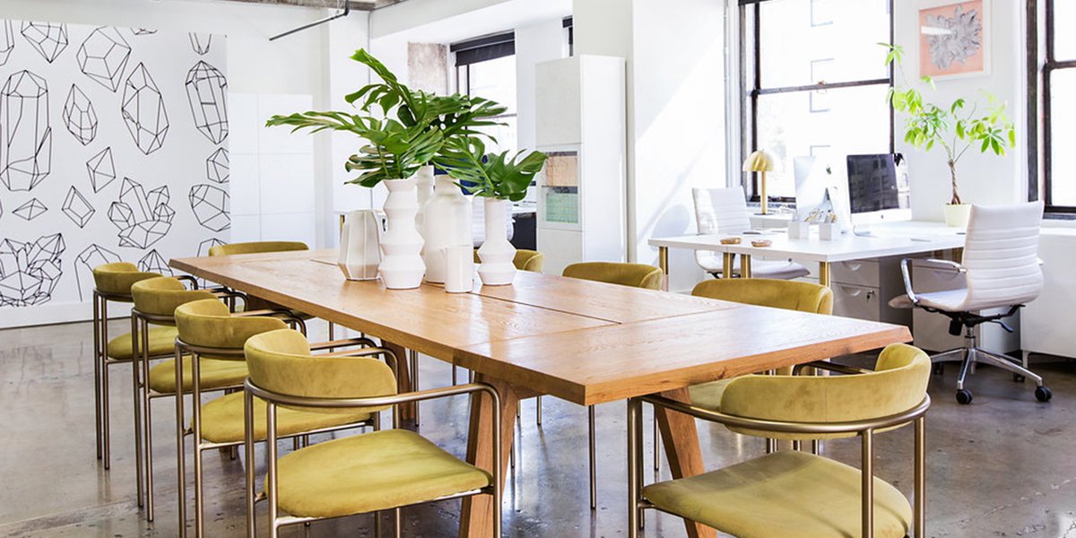 articlemodern's tweet photo. The perfect table for morning coffee or afternoon gatherings. Check out this office makeover on @sarahssamuel's blog here: https://t.co/7X4Ffy7doZ #MaderaTable https://t.co/m0Qb7hYcl2