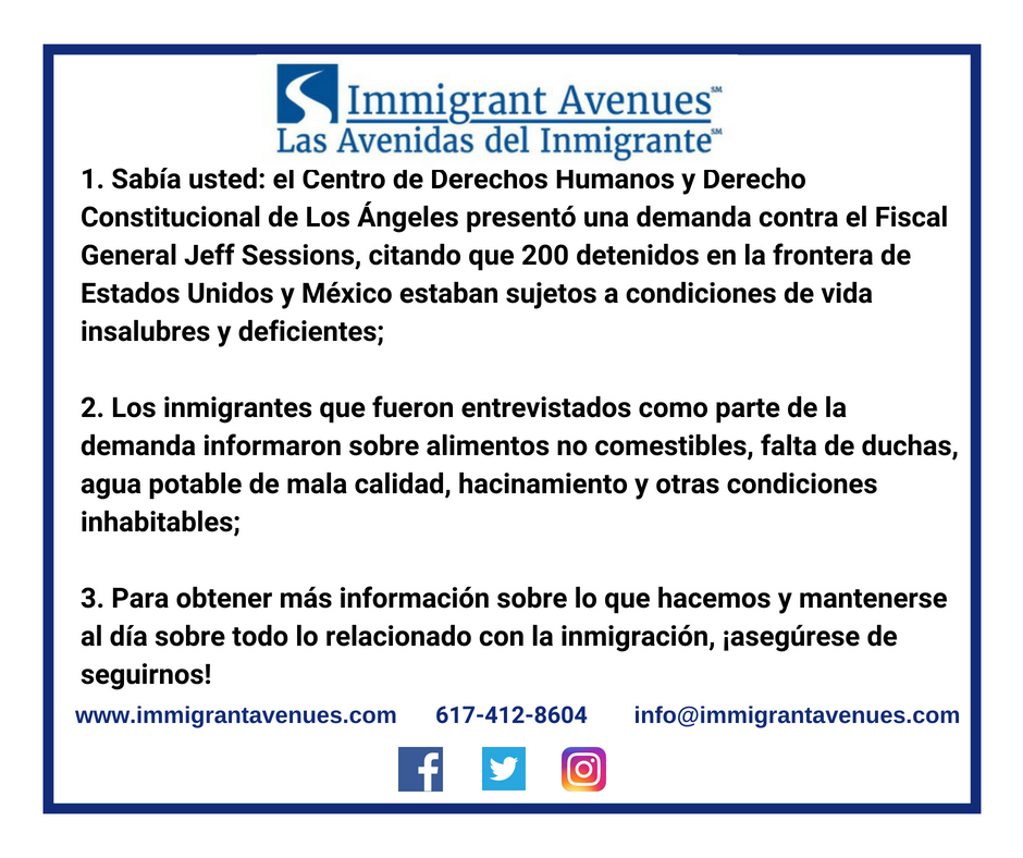ImmigrantAves's tweet photo. A medida que las familias #inmigrantes comienzan a reunirse y los niños son liberados lentamente, muchos ahora están centrando su atención en los centros de detención y las condiciones a las que están expuestas las familias migrantes. Aquí hay tres cosas que debe saber para hoy. https://t.co/jzi8sjLg1F