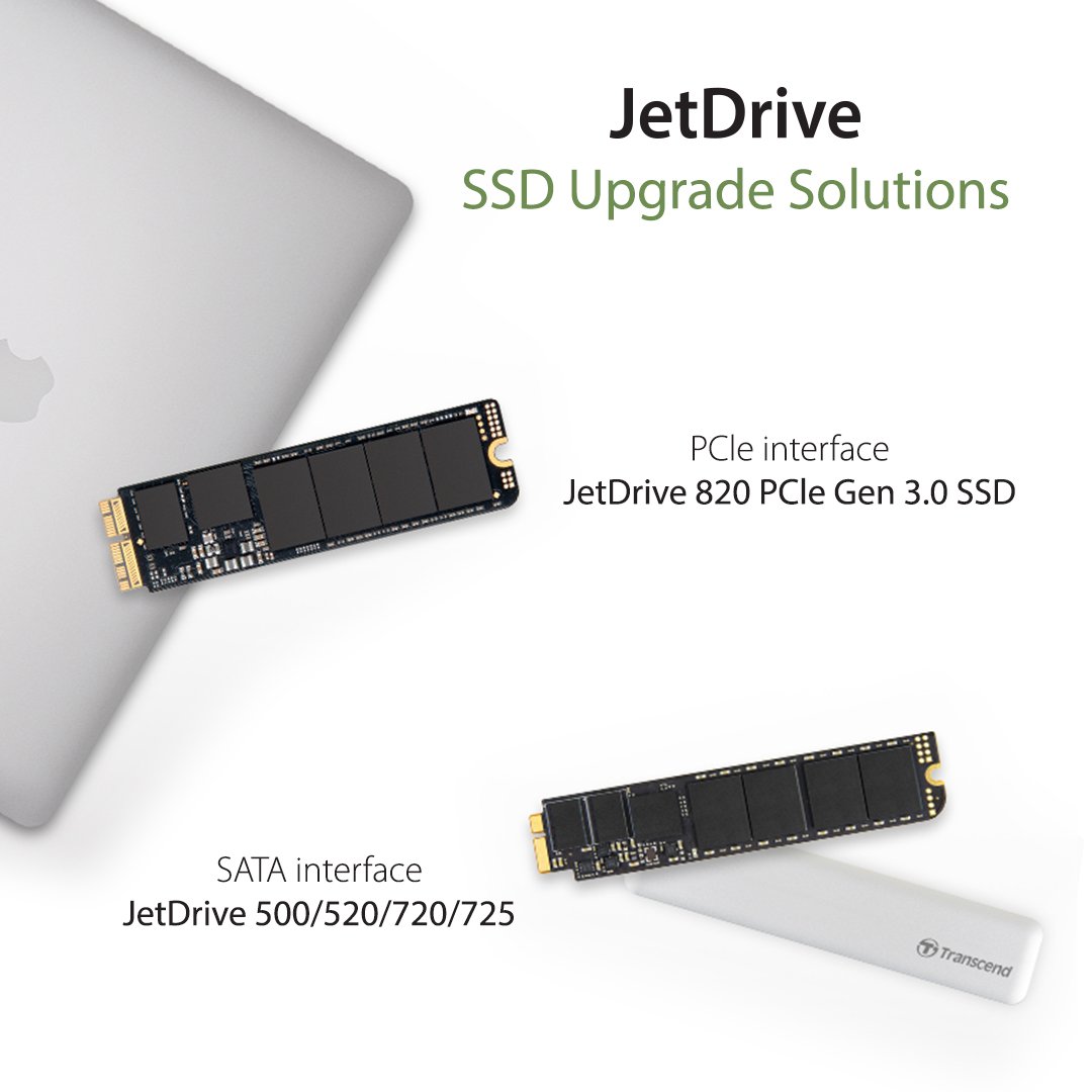 Transcend_USA's tweet image. Transcend&apos;s JetDrive SSDs, come in SATA and PCIe form factors, tailor-made for all Mac models that can be replaced with a new SSD. Look for your model here: us.transcend-info.com/Article/MacSol… #Apple #Mac #ComputerStorage #Upgrade #Memory #iOS #GoodMemoriesStartHere #Laptops